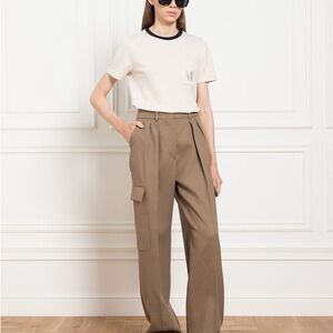 Sportmax Barnaba oversized cotton-blend cargo pants. Size 8. NWT. MSRP $765